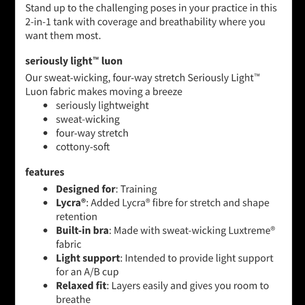 New lululemon free to be serene tank top tiger 2 - Picture 5 of 8